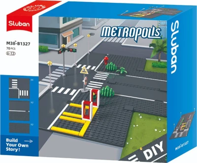 Sluban Metropolis Základní desky Silnice 70 dílků (stavebnice)