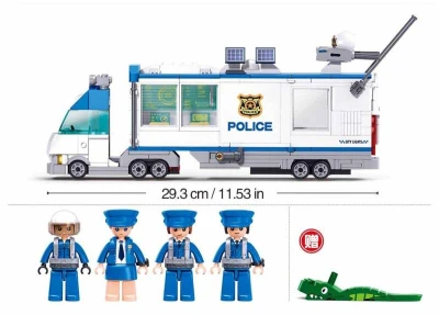 Sluban Metropolis Zásahová jednotka Polícia 510 dielikov + 4 figúrky (stavebnica)