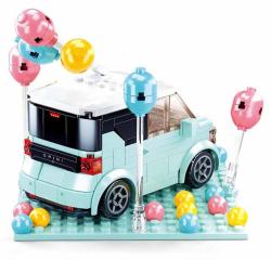 Sluban Mini Handcraft MiniQ Modré auto 236 dílků + 1 figurka (stavebnice)