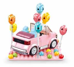 Sluban Mini Handcraft MiniQ Růžový kabriolet 245 dílků + 1 figurka (stavebnice)
