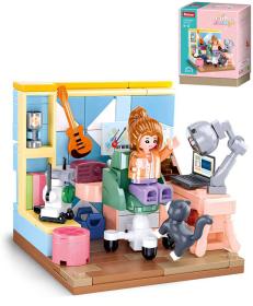 Sluban Mini Handcraft Studentský pokoj 216 dílků + 1 figurka (stavebnice) Sluban Mini Handcraft Studentský pokoj 216 dílků + 1 figurka (stavebnice)