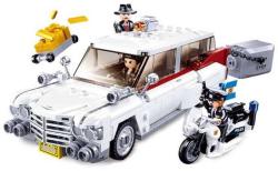 Sluban Model Bricks Auto americký vůz pro lupiče 411 dílků + 3 figurky (stavebnice)