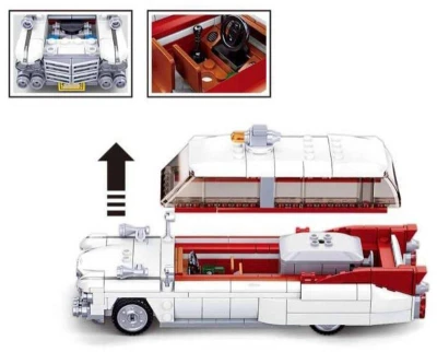 Sluban Model Bricks Auto americký vůz pro lupiče 411 dílků + 3 figurky (stavebnice)