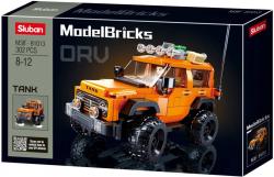 Sluban Model Bricks Auto americký vůz SUV 302 dílků + 1 figurka (stavebnice)