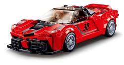 Sluban Model Bricks Auto červený italský sporťák 262 dílků + 2 figurky (stavebnice)