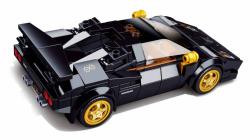 Sluban Model Bricks Auto italský černý sporťák 254 dílků + 2 figurky (stavebnice)