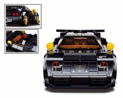 Sluban Model Bricks Auto italský černý sporťák 254 dílků + 2 figurky (stavebnice)