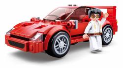 Sluban Model Bricks Auto Italský sporťák 163 dílků + 1 figurka (stavebnice)