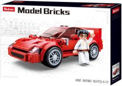 Sluban Model Bricks Auto Italský sporťák 163 dílků + 1 figurka (stavebnice)