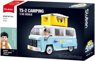 Sluban Model Bricks Auto obytný vůz TS-2 265 dílků + figurka (stavebnice)