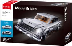 SLUBAN Model Bricks Auto tajného agenta 325 dílků + 1 figurka 2v1 (stavebnice)