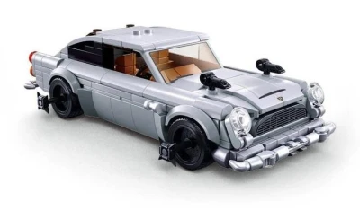 SLUBAN Model Bricks Auto tajného agenta 325 dílků + 1 figurka 2v1 (stavebnice)