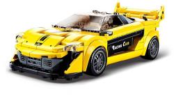 Sluban Model Bricks Auto žlutý anglický sporťák 283 dílků + 2 figurky (stavebnice)