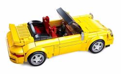 Sluban Model Bricks Auto žlutý německý sporťák 290 dílků + 2 figurky (stavebnice)
