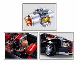 Sluban Model Bricks Pouliční závodní auto 328 dílků + 1 figurka 2v1 (stavebnice)