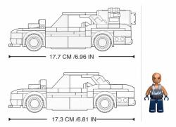 Sluban Model Bricks Pouliční závodní auto 328 dílků + 1 figurka 2v1 (stavebnice)
