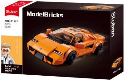 Sluban Model Bricks Sportovní vůz 2020 264 dílků + 1 figurka (stavebnice)