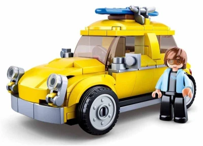 Sluban Model Bricks Volksauto žlté 176 dielikov + 1 figúrka (stavebnica)
