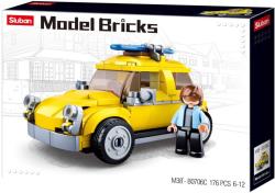 Sluban Model Bricks Volksauto žluté 176 dílků + 1 figurka (stavebnice)