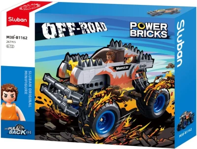 Sluban Power Bricks Auto off-road ohnivák zpětný chod 262 dílků (stavebnice)