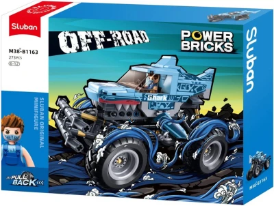 Sluban Power Bricks Auto off-road žralok zpětný chod 273 dílků (stavebnice)