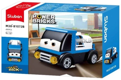 Sluban Power Bricks Cisterna modrá zpětný chod 44 dílků (stavebnice)