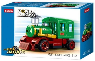 Sluban Power Bricks Mašinka spätný chod 57 dielikov (stavebnica)