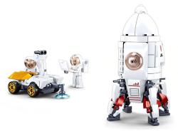 Sluban Space Přistávací modul expedice Saturn 320 dílků + 2 figurky (stavebnice)