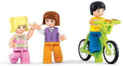 Sluban Stavebnica GIRLS Supermarket set 289 dielikov + figúrka 3ks plast