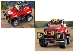 Sluban Town Auto červené SUV džíp 135 dílků + 1 figurka (stavebnice)