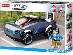 Sluban Town Auto elektromobil 136 dílků + 1 figurka (stavebnice)