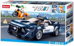 Sluban Town Auto policejní sportovní vůz 284 dílků + 2 figurky (stavebnice)