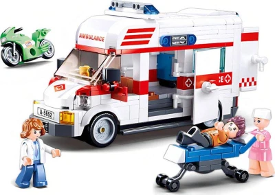 SLUBAN TOWN Auto sanitka 328 dielikov + 3 figúrky (stavebnica)