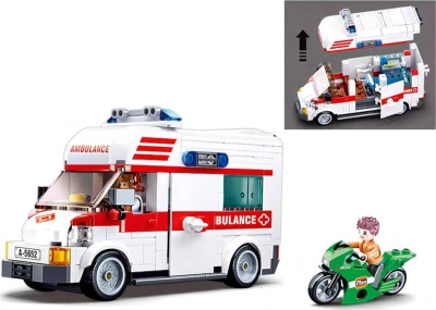 SLUBAN TOWN Auto sanitka 328 dielikov + 3 figúrky (stavebnica)
