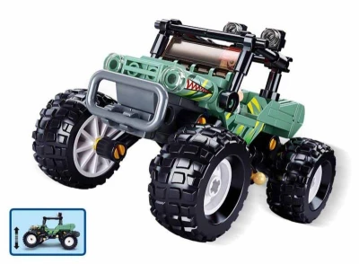 Sluban Town Auto zelené závodní off-road 155 dílků + 1 figurka (stavebnice)