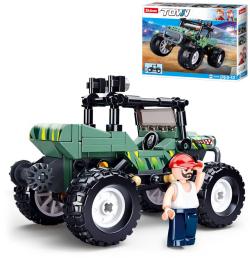 Sluban Town Auto zelené závodní off-road 155 dílků + 1 figurka (stavebnice)