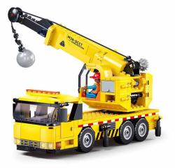 Sluban Town Autojeřáb s demoliční koulí 293 dílků + figurka (stavebnice)