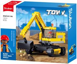 Sluban Town Pásový bagr rypadlo 152 dílků + figurka (stavebnice)