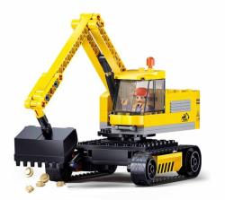 Sluban Town Pásový bagr rypadlo 152 dílků + figurka (stavebnice)