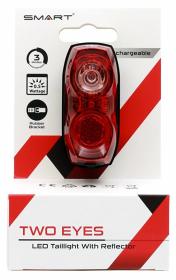 Smart blikačka zadní Two Eyes USB, dobíjecí