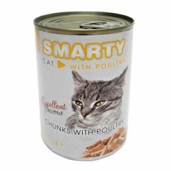SMARTY Cat Drůbeží chunks, konzerva 410 g SMARTY Cat Drůbeží chunks, konzerva 410 g