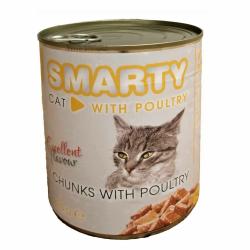 SMARTY Cat Drůbeží chunks, konzerva 810 g SMARTY Cat Drůbeží chunks, konzerva 810 g