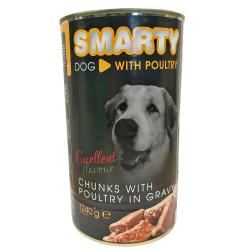 SMARTY Dog Drůbeží chunks, konzerva 1240 g (bal. 6 ks)