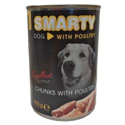 SMARTY Dog Drůbeží chunks, konzerva 410 g