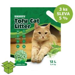 Smarty Tofu Cat Litter Green Tea podestýlka 12 l (3 ks) %