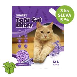 Smarty Tofu Cat Litter Lavender podestýlka 12 l (3 ks) %