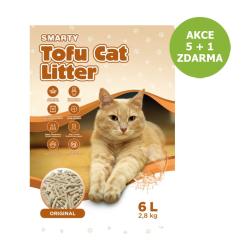 Smarty Tofu Cat Litter Original podestýlka bez vůně 6 l + 1 ZDARMA