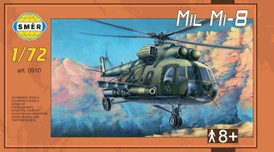 Směr Model helikoptéra Mil Mi-8 1:48 stavebnice vrtulníku 121 dílků