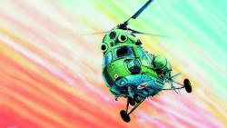 Směr SMĚR Model helikoptéra VRTULNÍK Mi 2 1:48 (stavebnice vrtulníku)