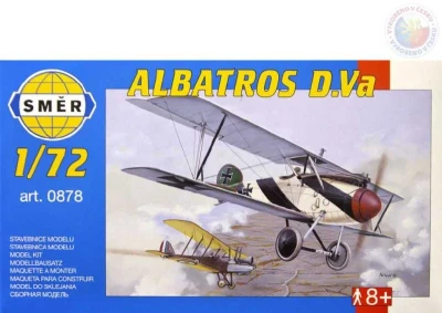 Směr Model letadlo Albatros D.V 1:72 (stavebnice letadla)